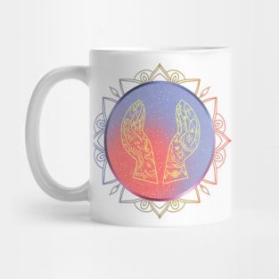 Golden Hands of Light Mug